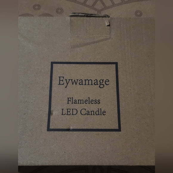 Christmas Red Buffalo Plaid Glass Flameless LED Candles W Remote Eywamage Set - Picture 8 of 12